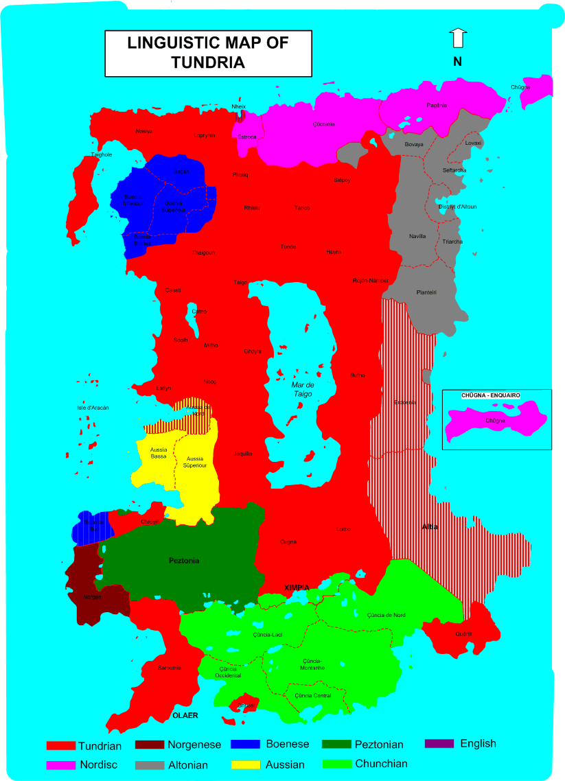 Linguistic Map of Tundria