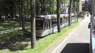 Brussels modern trams video
