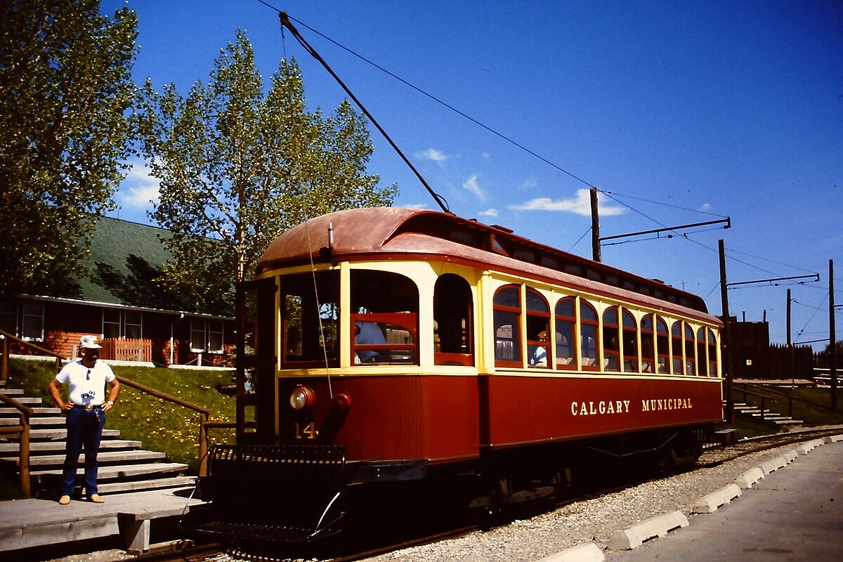 Calgary old streetcar photo