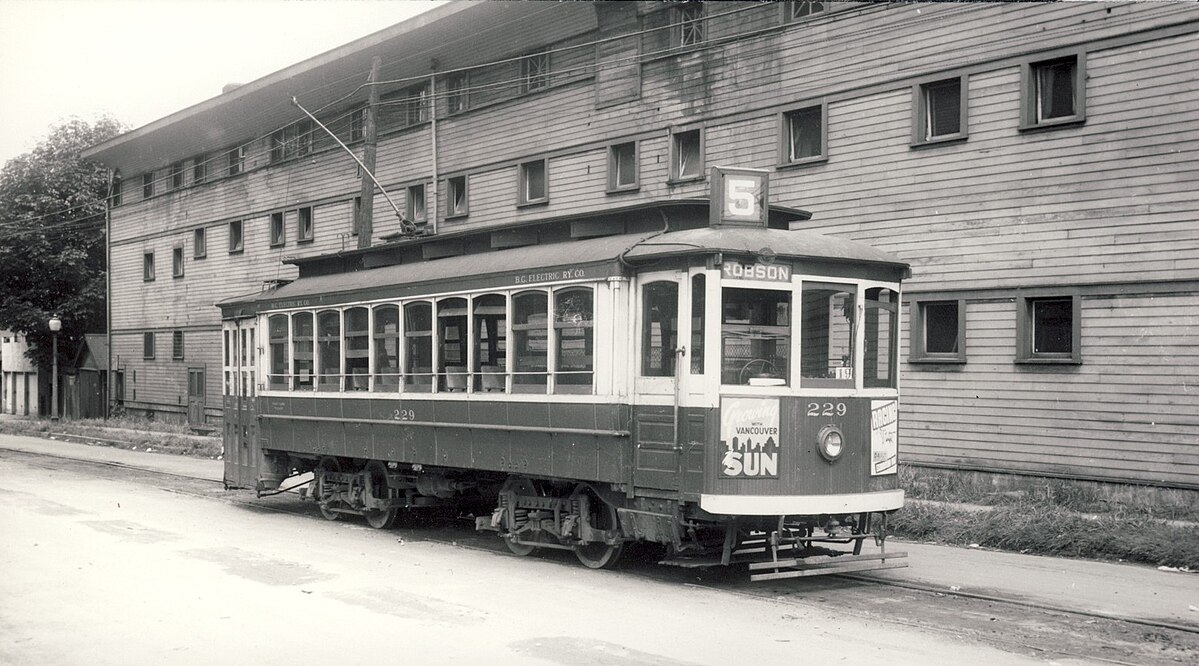 Vancouver streetcar photo at Stanley Park