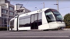 Shanghai rubber-tired tram video