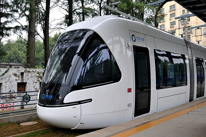 Modern Wuhan LRT (Optics Valley) tram