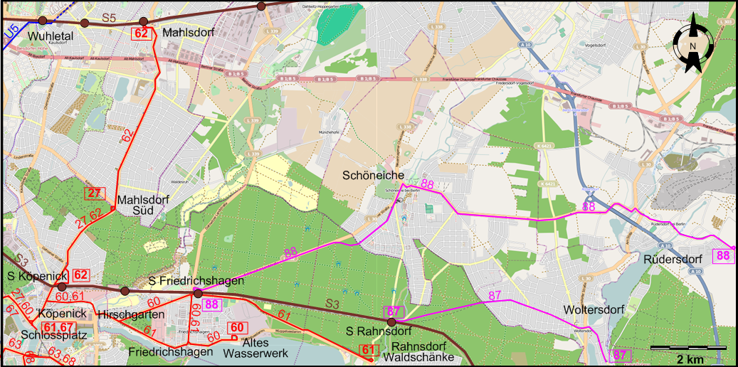 Berlin Köpenick 2026 tram map