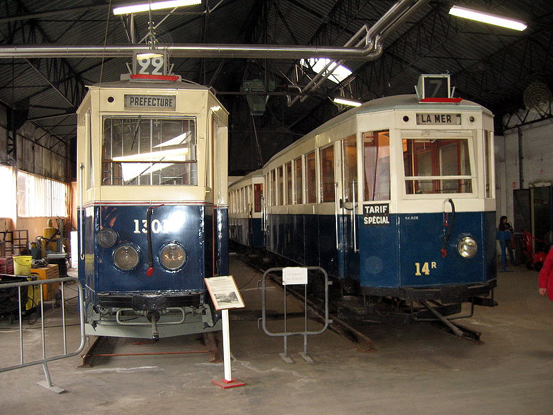 Marseille old trams photo