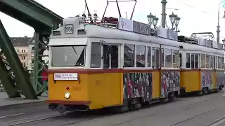 Budapest old trams video