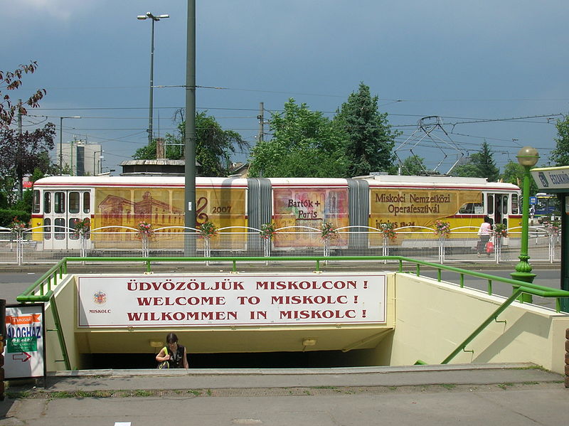 Bengáli type tram in Miskolc