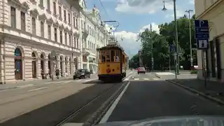Szeged ancient tram video