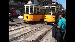 Milan old trams video