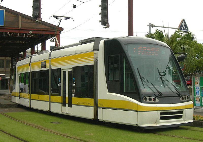 Kagoshima modern tram photo