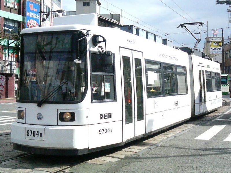 Kumamoto modern tram photo