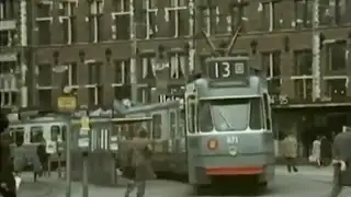 1970 Amsterdam tram video