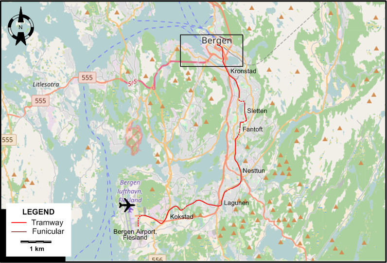 Bergen 2017 map
