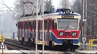 Warsaw old suburban tram video