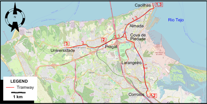MTS 2009 tram map