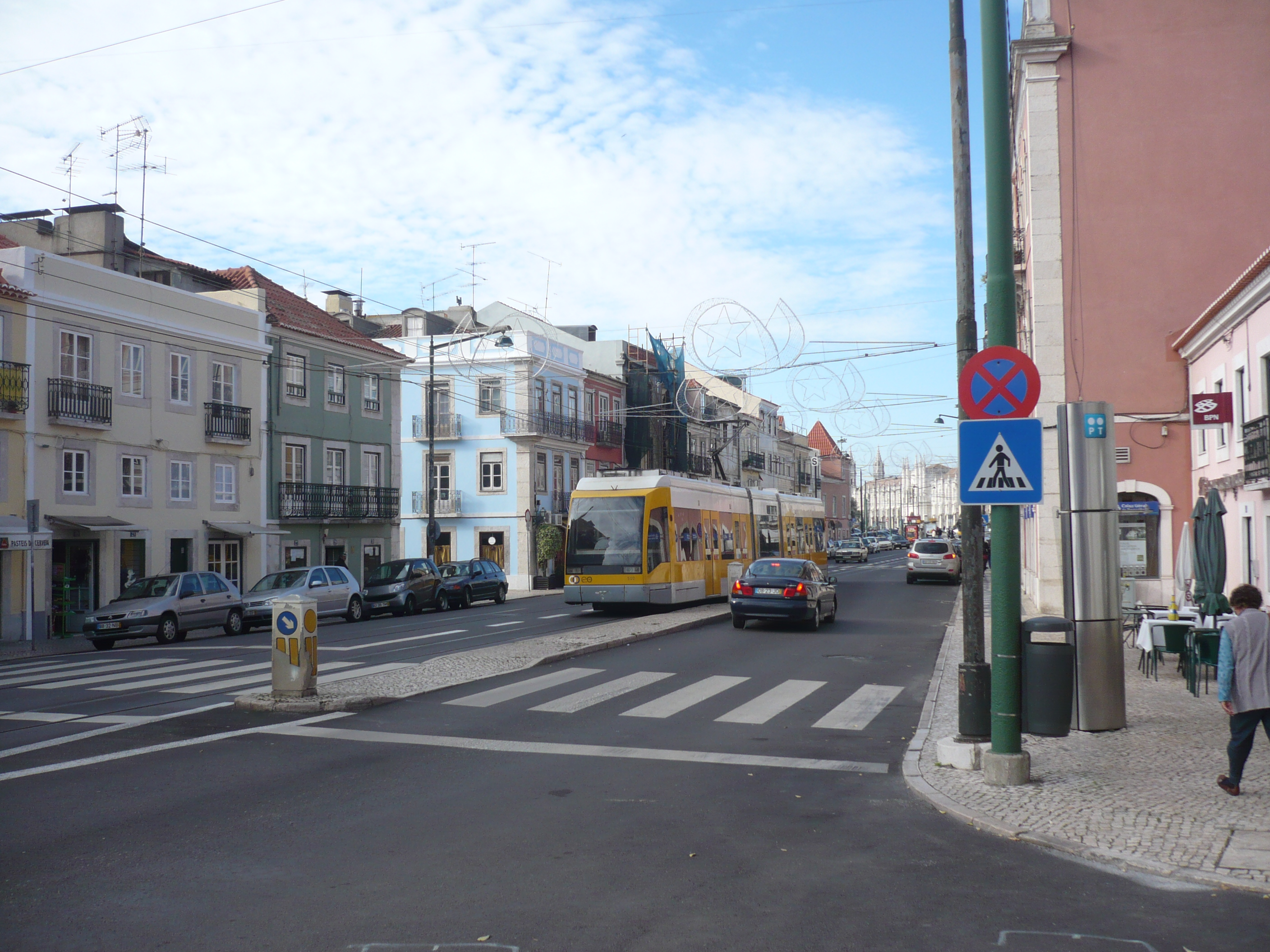 Lisbon modern tram