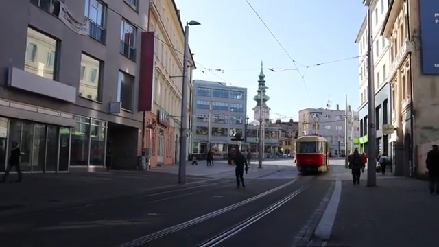 Bratislava old trams video